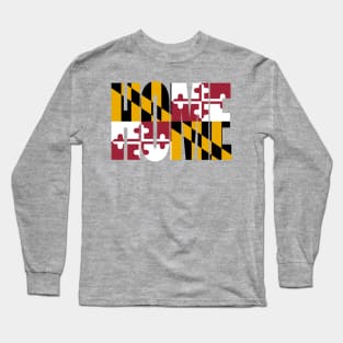 Maryland Home - State Flag Long Sleeve T-Shirt